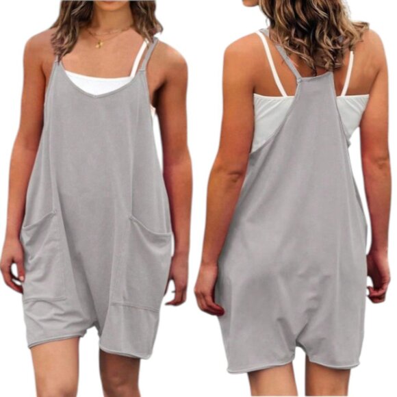 Nulless Pants - Nulless NWT Grey Romper Women's Size XL